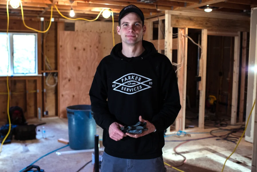 Parker Services technician at a job site